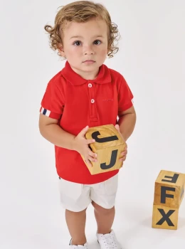 Conjunto Infantil Camisa Polo e Bermuda – Johnny Fox