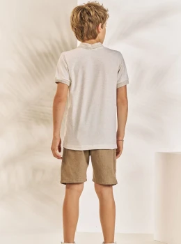 Conjunto Infantil Camisa Polo e Bermuda – Johnny Fox