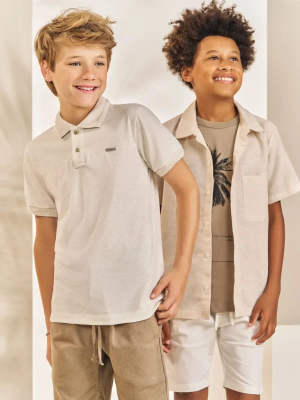 Conjunto Infantil Camisa Polo e Bermuda – Johnny Fox