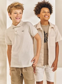 Conjunto Infantil Camisa Polo e Bermuda – Johnny Fox