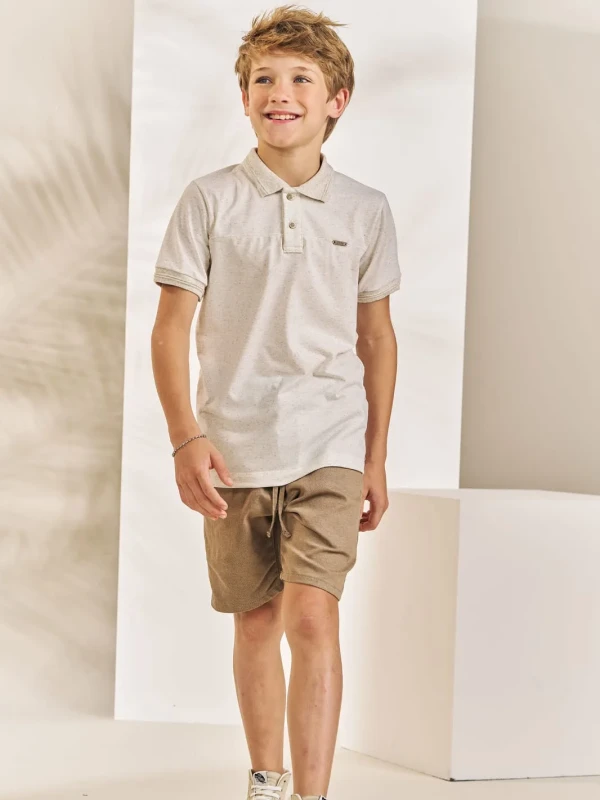 Conjunto Infantil Camisa Polo e Bermuda – Johnny Fox