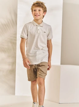 Conjunto Infantil Camisa Polo e Bermuda – Johnny Fox