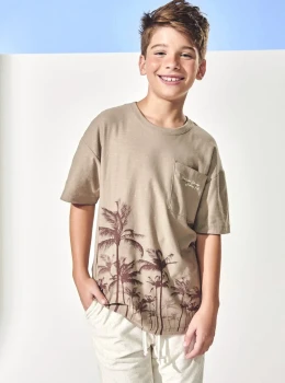 Conjunto Infantil Camiseta Estampada e Bermuda – Johnny Fox