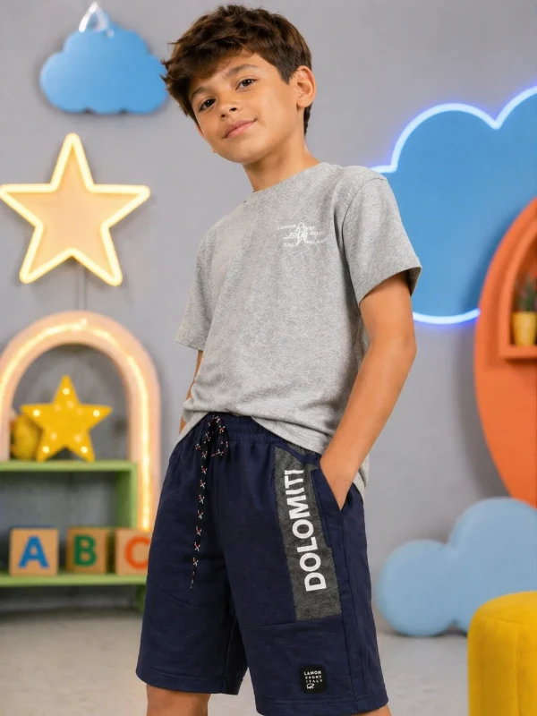 Conjunto Infantil Camiseta e Bermuda – Lamon