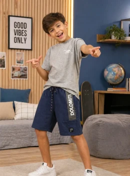 Conjunto Infantil Camiseta e Bermuda – Lamon