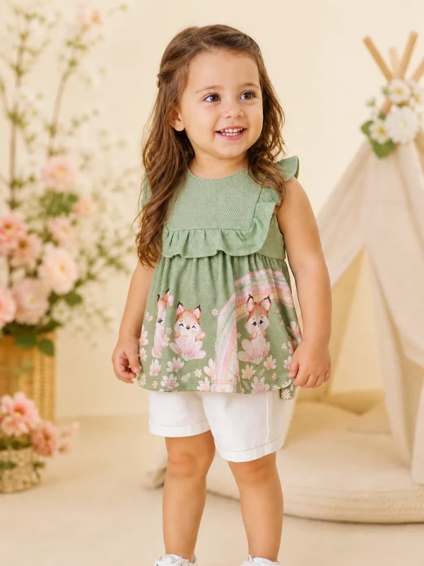 Conjunto Infantil Bata e Short – Infanti