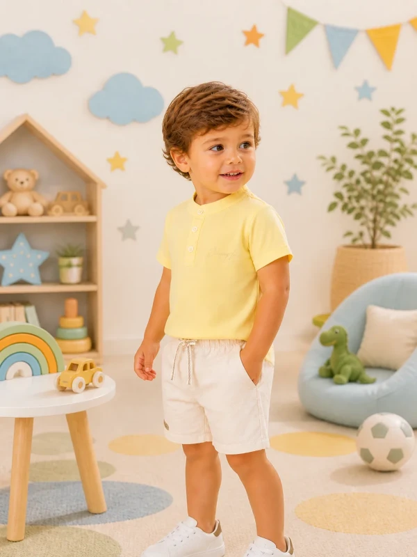 Conjunto Infantil Camiseta e Short – Johnny Fox