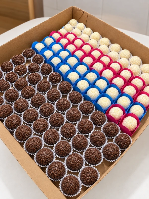 50 brigadeiros gourmet festa 16g