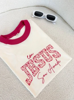 Tshirt Jesus Gola colorida 