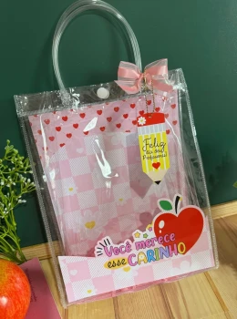Sacolinha Transparente personalizada