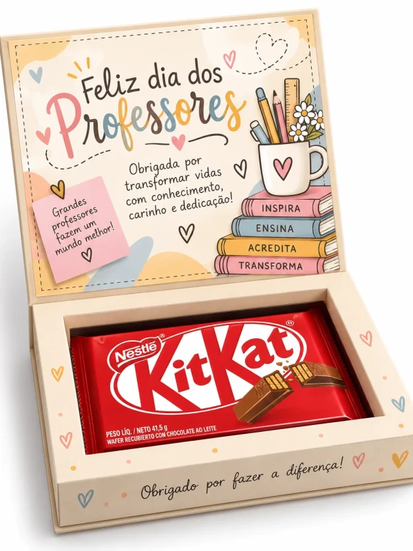 Caixa kit kat personalizada
