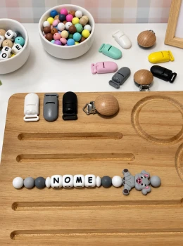 Prendedores de Chupeta Personalizado Modelo Porquinho