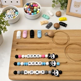 Prendedor de Chupeta personalizado Modelo Panda