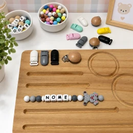 Prendedor de Chupeta personalizado Modelo Porquinho