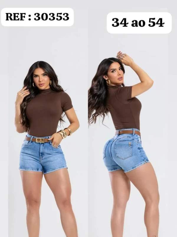 Shorts Feminino com Cinto Ajustável