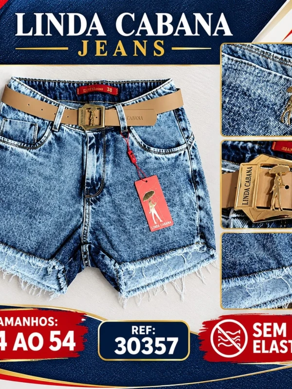 Shorts Feminino com Cinto Ajustável - foto 38 de 38