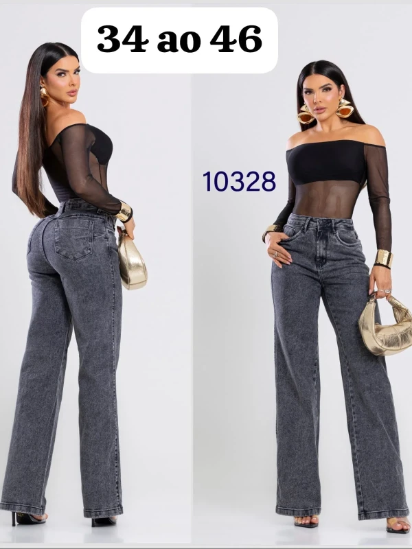 Calça Wide Leg. Feminina