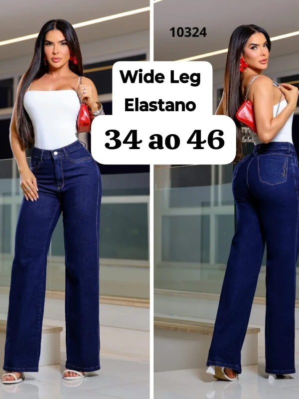 Calça Wide Leg. Feminina - foto 2 de 4