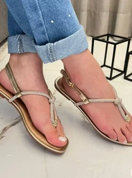 Rasteira Strass