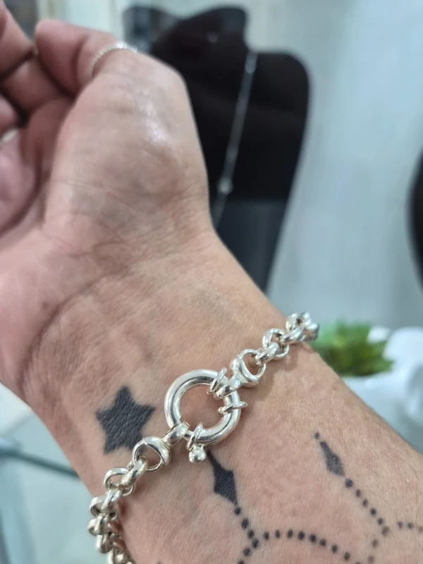 Pulseira Elo Português 6,7mm com fecho bóia