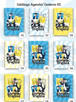 CADERNO PAUTADO FRAJOLA & PIU PIU