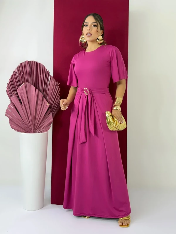 Vestido Lia (Rosa Fúcsia)