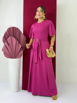 Vestido Lia (Rosa Fúcsia)