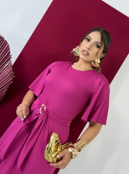 Vestido Lia (Rosa Fúcsia)