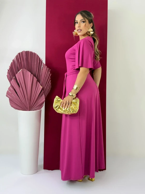 Vestido Lia (Rosa Fúcsia)