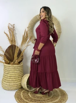 Vestido Longo Rafaela “Canelada”