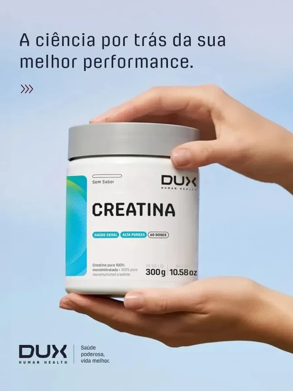 CREATINA MONOHIDRATADA 100% PURA 300G DUX NUTRITION SEM SABOR