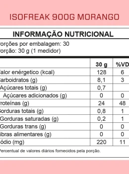 ISOFREAK PROTEIN ISOLADA MORANGO 900G 3VS