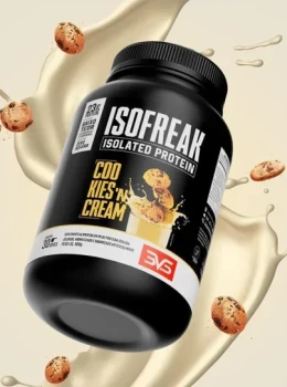 ISOFREAK PROTEIN ISOLADA COOKIES E CREAM 900G 3VS