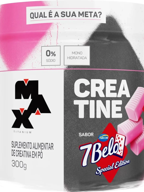 CREATINA MONOHIDRATADA MAX TITANIUM 7BELO 300g