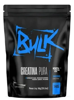 CREATINA BULK NUTRITION 1kg 100% PURA LAUDADA