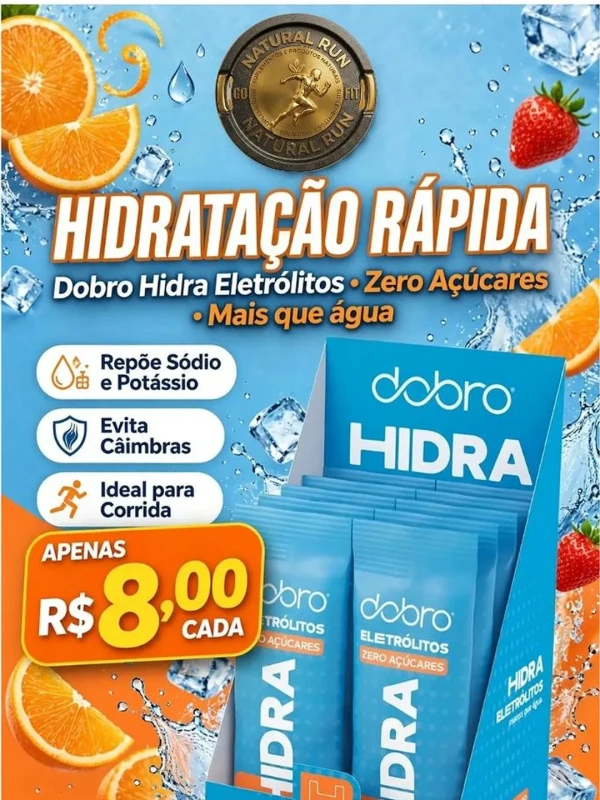 DOBRO eletrólitos - morango com laranja e limão