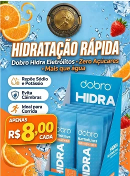 DOBRO eletrólitos - morango com laranja e limão