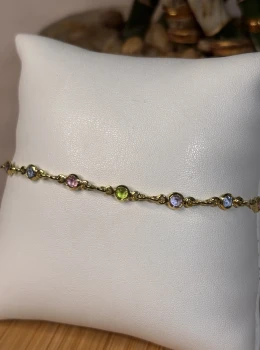 Pulseira Pedras coloridas