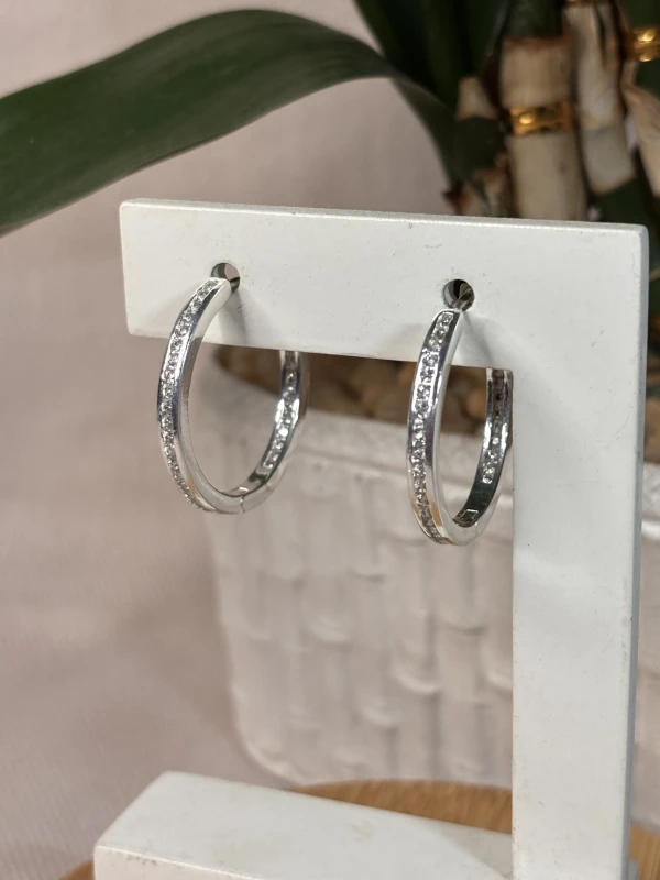 Argola G com zircônia