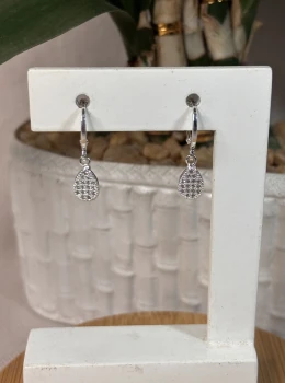 Argola com zircônia