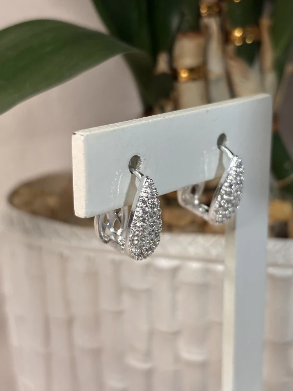 Argola Gota com Zircônia