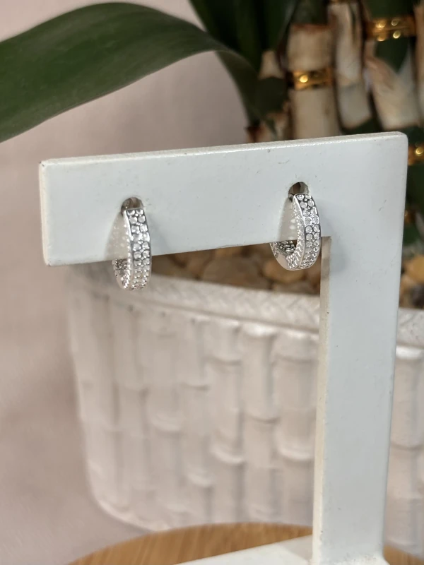 Dupla de argola com furos vazados
