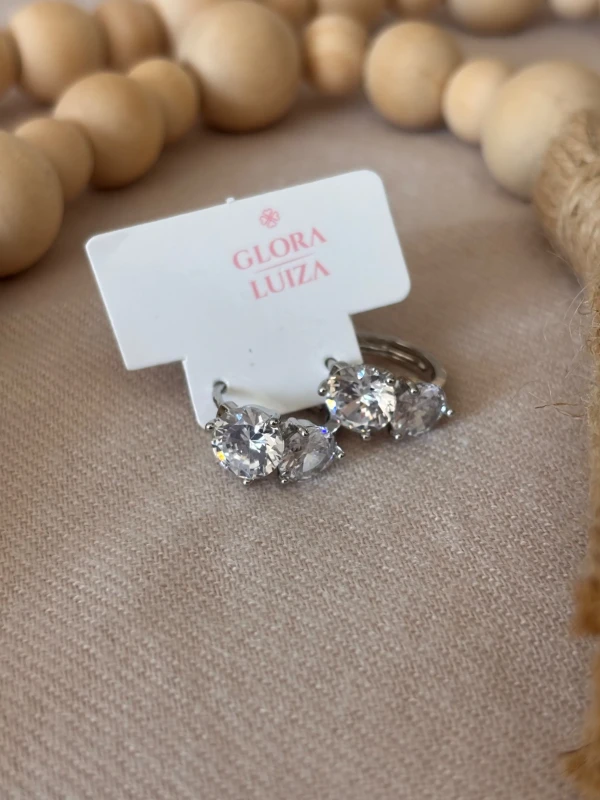 Argola 2 pedras