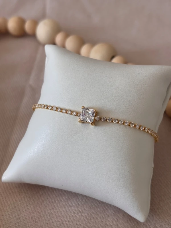 Pulseira Riviera com pedra