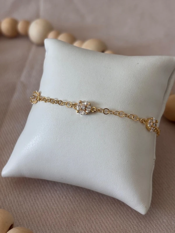 Pulseira 3 pedras