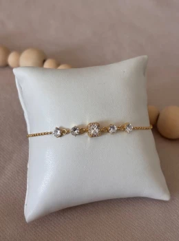 Pulseira pedra quadrada