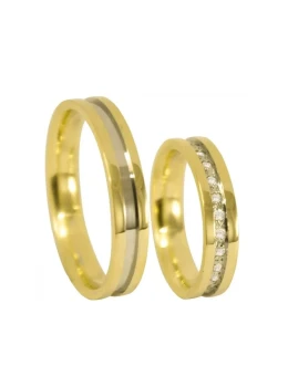 Par de Alianças em Ouro 18k