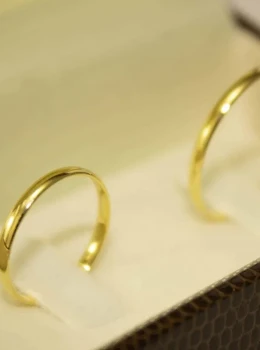 Aliança Ouro 18k Abaulada 2mm