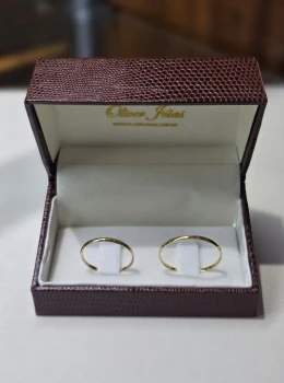 Aliança ouro 18k 1,5mm o par