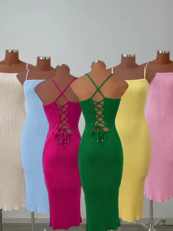 Vestido Trançado Midi